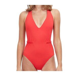 GOTTEX Braided Elegance V-Collar One-Piece. Size 8. NWT $168
